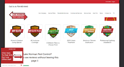 Desktop Screenshot of lakenormanpest.com