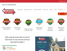 Tablet Screenshot of lakenormanpest.com